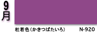 9月：杜若色（かきつばたいろ）　N-920